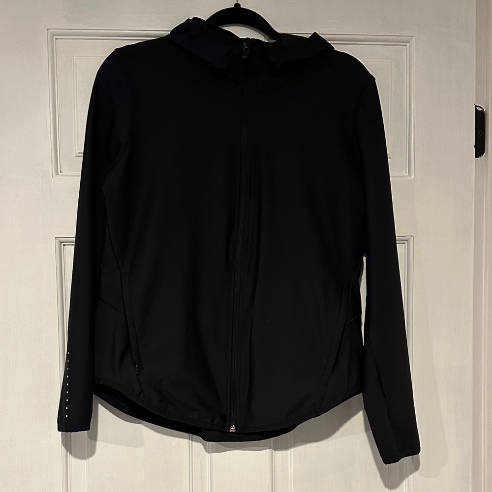 NWOT Old Navy Women's Black Running Zip-Up Hoodie